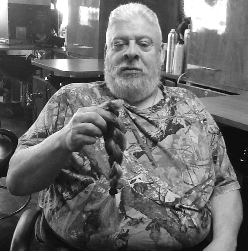 Denny Miles after the hair was removed